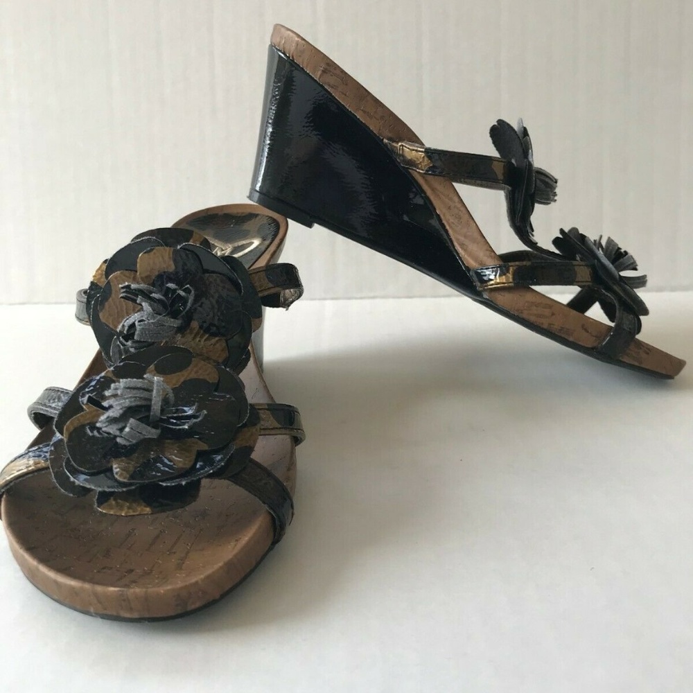 MADELINE Summer Women's Sandal Brown Wedge S 6.5 M